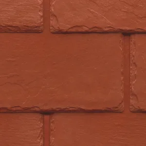 Tapco Slate Brick Red roof tile sample
